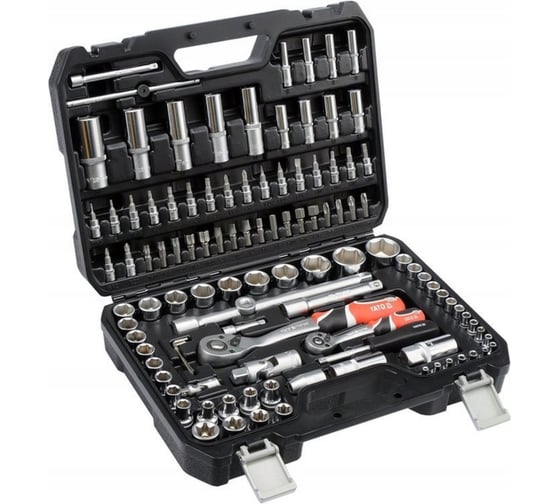 Изображение товара Набор инструментов YATO 1/2"-1/4" 108 предметов (пластиковый кейс) YT-38791 371438791 092 1