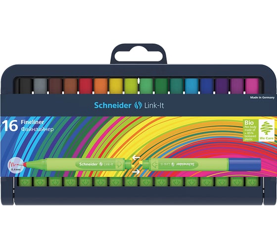 Изображение товара Набор капиллярных ручек Schneider Link-It 16 цветов, 0.4 мм 191292