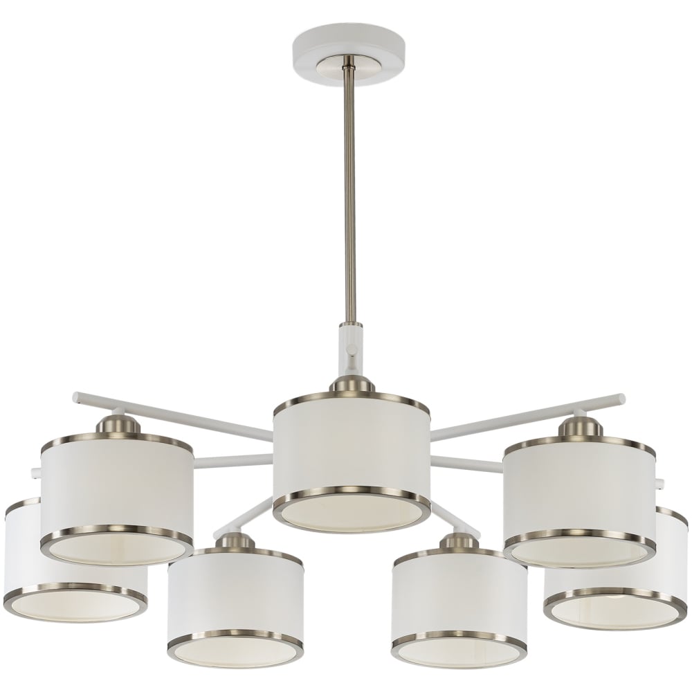 Изображение товара Люстра на штанге Citilux ALTON с белыми абажурами CL421272