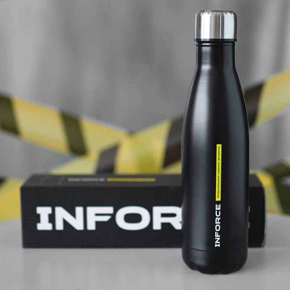 Изображение товара Бутылка ВИ Инфорс черная нержавеющая сталь 0.5 л