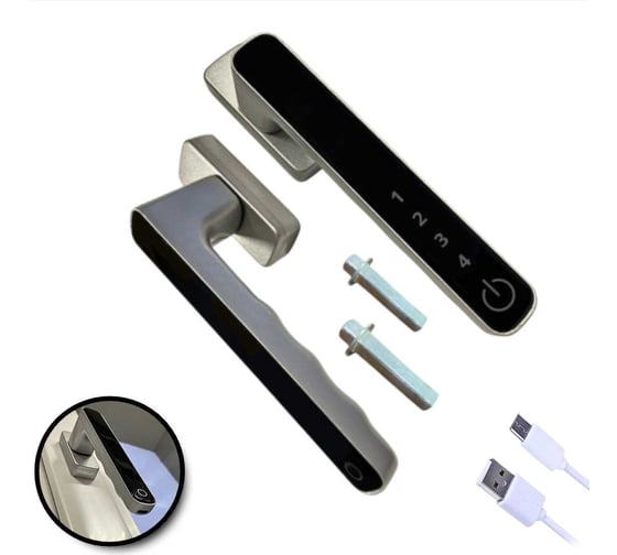 Изображение товара Ручка электронная с кодом Метизик (серая) 8703