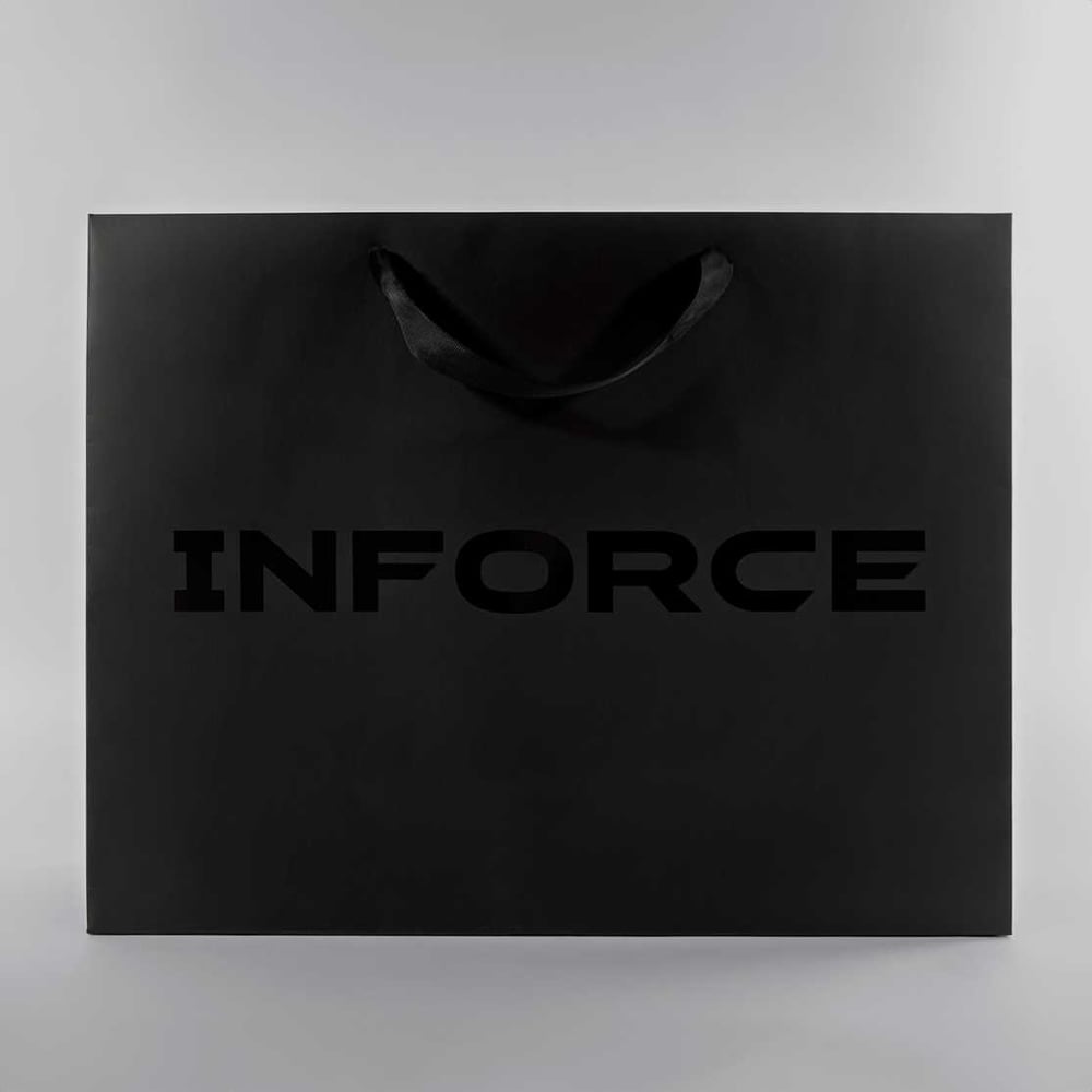 Изображение товара Пакет ВИ Инфорс из картона 450х350х150 мм черный