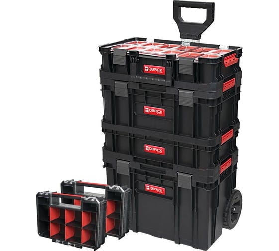 Изображение товара Набор ящиков QBRICK SYSTEM TWO 6 в 1 (TWO CART+TOOLBOX+ ORGANIZER MULTI (2 шт.)+BOX 100 FLEX+ORGANIZER) 2631-52