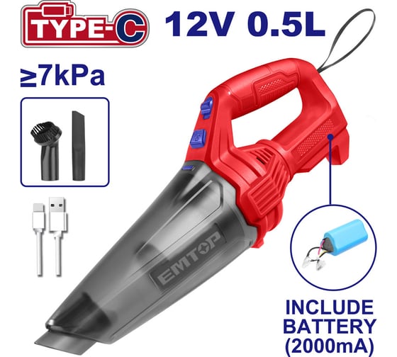 Изображение товара Беспроводной пылесос emtop ELVC2026