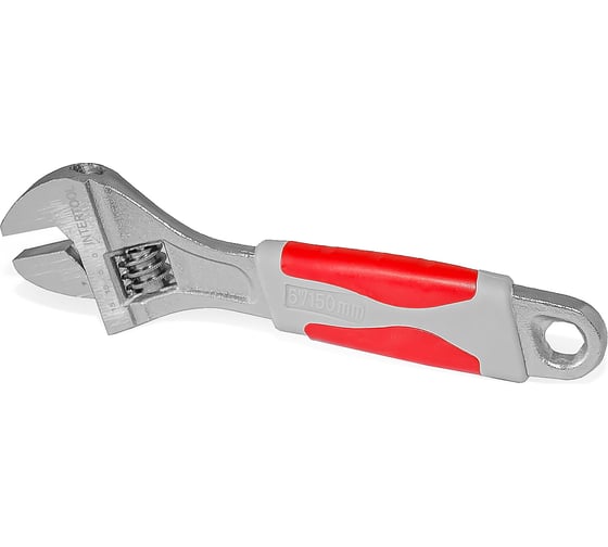 Изображение товара Разводной ключ INTERTOOL 150 мм, изолированная рукоятка, никелевое покрытие XT-0015