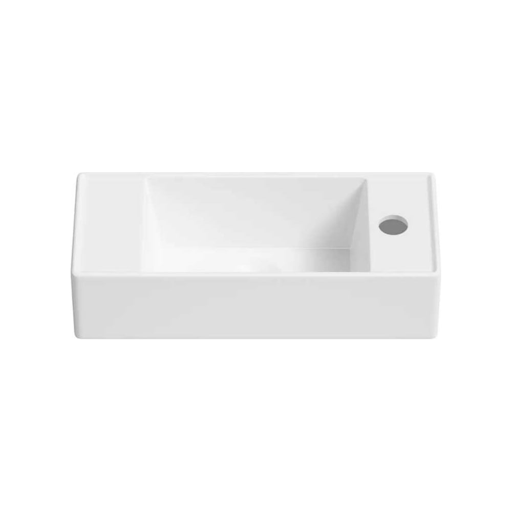 Изображение товара Настенная или накладная раковина Lavinia Boho Bathroom Sink 44x18 см белый санфарфор