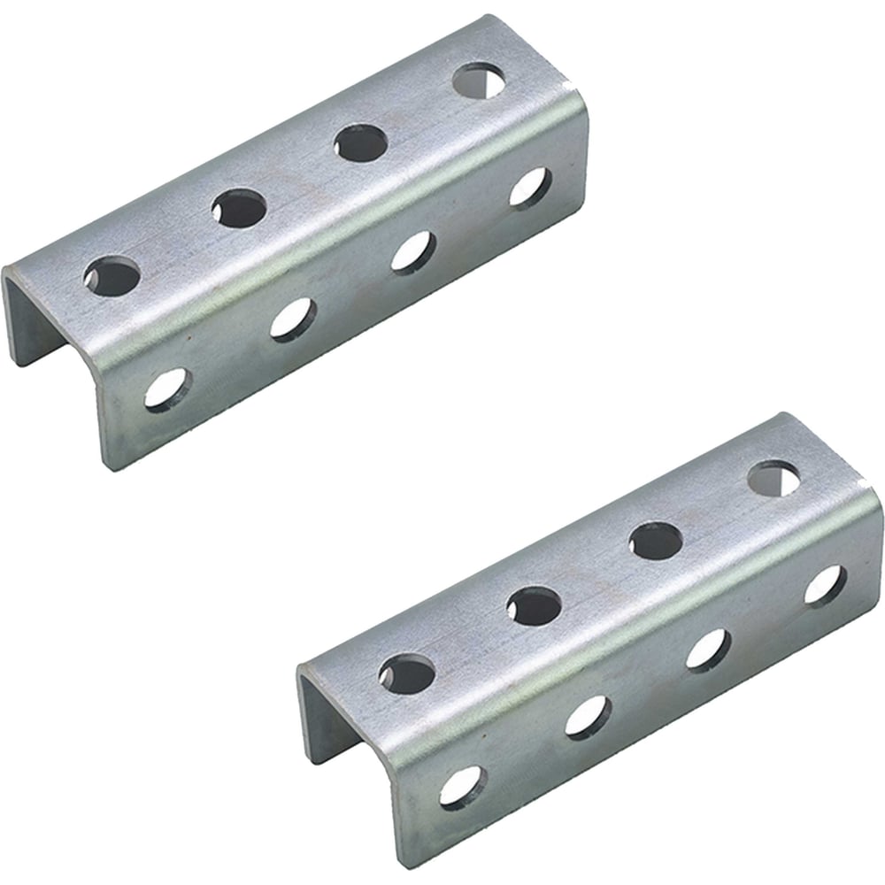 Изображение товара Кронштейн-швеллер СТАРКИТ П-образный из оцинкованной стали 100х30 мм, 2 шт