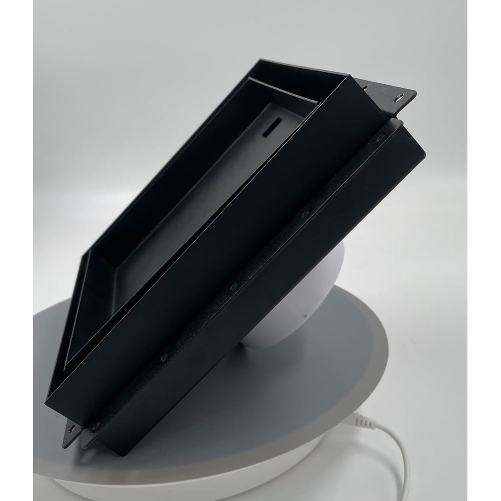 Изображение товара Вентилятор с решеткой скрытого монтажа ВИЕНТО SECRET 100СК-ПЛИТКА черный с вентилятором 90 куб.м/ч 