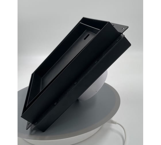 Изображение товара Решетка скрытого монтажа ВИЕНТО ПОД ПЛИТКУ 237*237 с вентилятором на шарикоподшипнике 125СК, обратный клапан, черная ВИЕНТО SECRET 125СК-В-ПЛИТКА