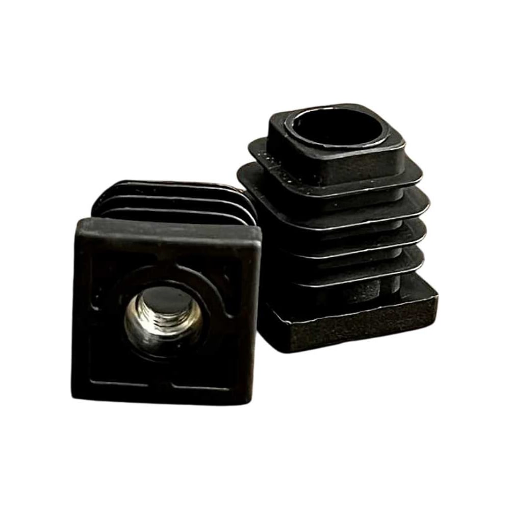 Изображение товара Заглушка для труб 23 БОЛТА с резьбой М8, квадратная, 30x30 мм, 10 шт., 32-0120ф10