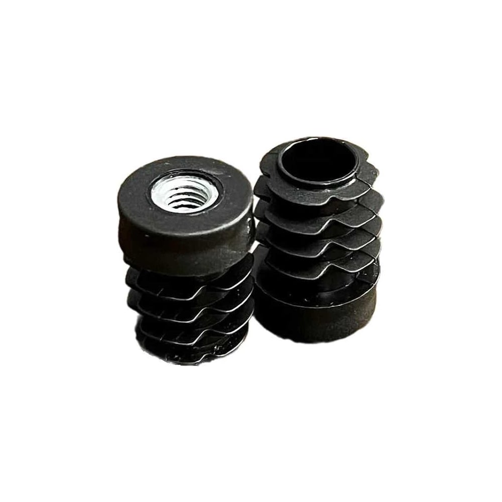 Изображение товара Заглушка для труб БОЛТА с резьбой М6 диаметр 18 мм 2 шт.