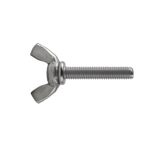 Изображение товара Винт-барашек КРЕП-КОМП американский тип, нержавейка, DIN 316, А2, 10х16 25 шт. вб1016