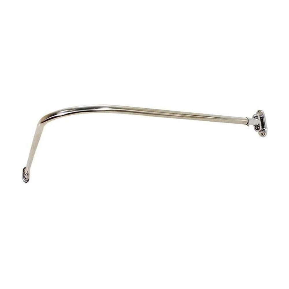 Изображение товара Карниз GoGo Г-образный из нержавеющей стали хромированный 900 мм