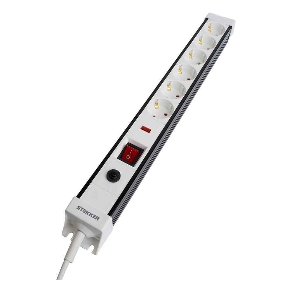 Изображение товара Сетевой фильтр STEKKER 6-местный 3 м 250В 16А