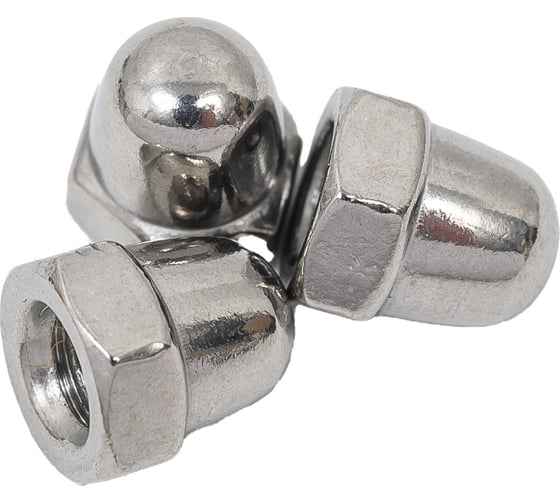 Изображение товара Колпачковая гайка КРЕП-КОМП нержавейка, DIN 1587, А2, М4 100 шт. гкн4мф