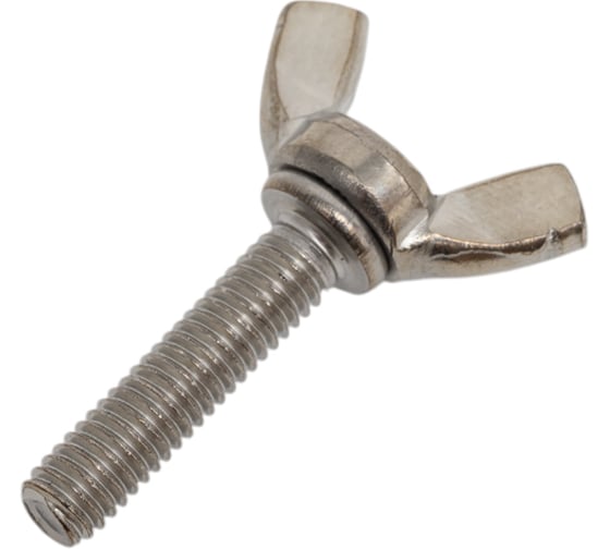 Изображение товара Винт-барашек КРЕП-КОМП американский тип, нержавейка, DIN 316, А2, 6х25 50 шт. вб625