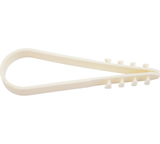 Изображение товара Дюбель-хомут Navigator NCU-19-25-65-100-WH для круглого кабеля, белые, упак. 100 шт. 82311