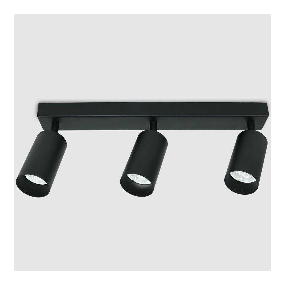 Изображение товара Накладной светильник на основании тройной Bella GWL-3GU10 с черным алюминиевым плафоном