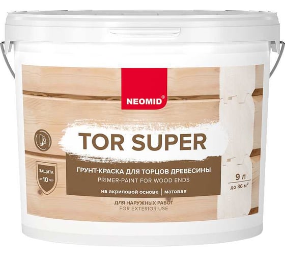Изображение товара Грунт-краска Neomid TOR SUPER База А 9 л Н-TOR_SUPER/БазА-9
