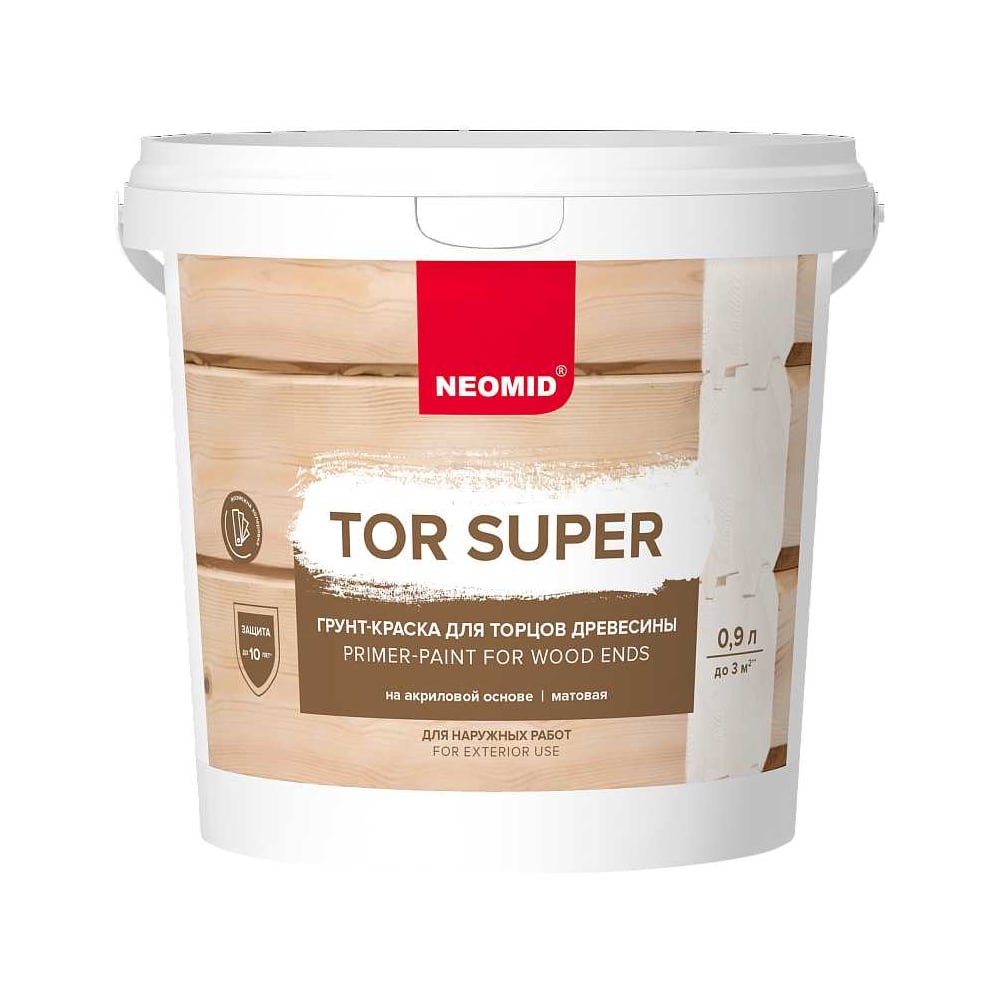 Грунт-краска Neomid TOR SUPER База А 0.9 л Н-TOR_SUPER/БазА-0,9