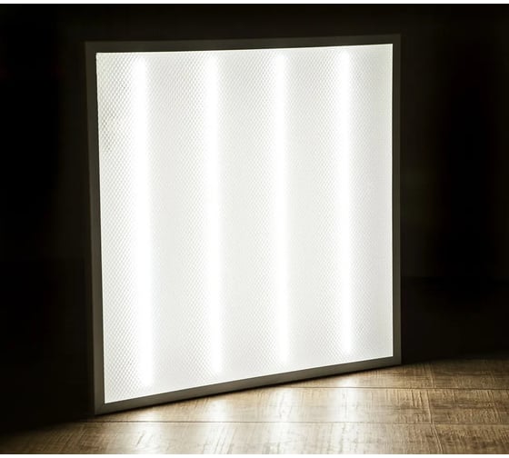 Изображение товара Панель светодиодная iSVET 36 Вт, 4000К, рассеиватель призма, офисный, потолочный светильник армстронг, нейтральный, 4шт UPL-107-1-4-4