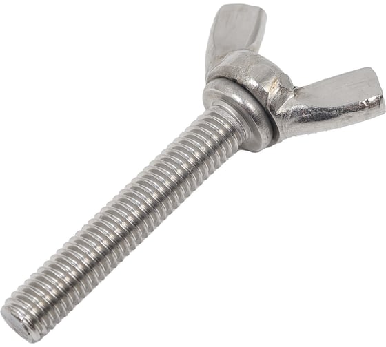 Изображение товара Винт-барашек КРЕП-КОМП американский тип, нержавейка, DIN 316, А2, 6х35 50 шт. вб635