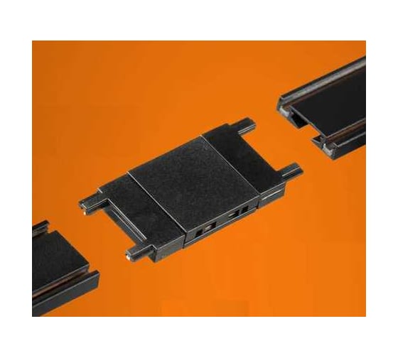 Изображение товара Коннектор для магнитного шинопровода iSVET MGN-CONN, прямой соединитель шина, черный MGN-CONN-1-4