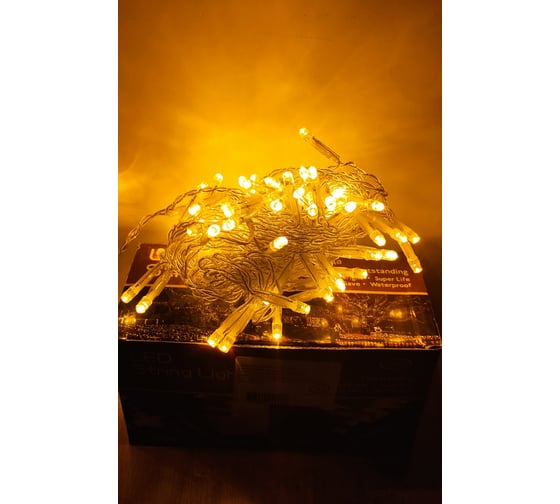 Изображение товара Светодиодная гирлянда GLQ, 48 диодов, длина 5 м, белый кабель GLQ -101T-5M-48-Y