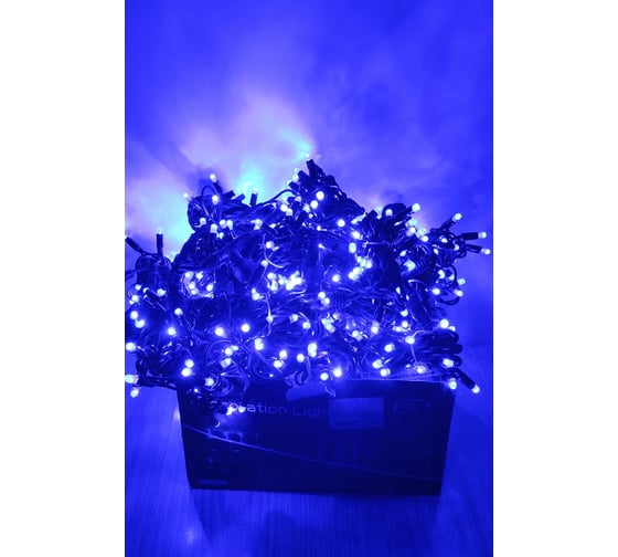 Изображение товара Светодиодный занавес 400шт диодов,20шт.диодов/2м/20-линий/2м., черн. резин. кабель Н05 3,5мм GLQ ДжиЭлКью GLQ -201R-2020-400-B