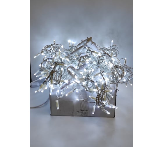 Изображение товара Светодиодный занавес 400шт диодов,20шт.диодов/2м/20-линий/2м., черн. резин. кабель Н05 3,5мм GLQ ДжиЭлКью GLQ -201R-2020-400-W (БК)