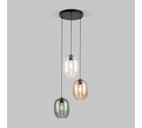 Изображение товара Подвесной светильник TK Lighting со стеклянным плафоном 5973 Elio черный a068559