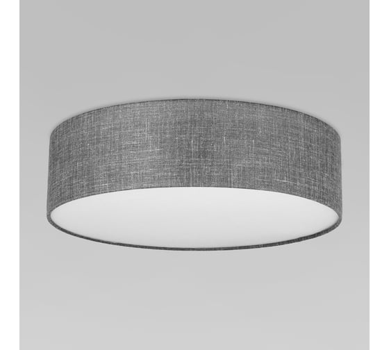 Изображение товара Потолочный светильник TK Lighting с тканевым абажуром 4661 Earth серый a065157