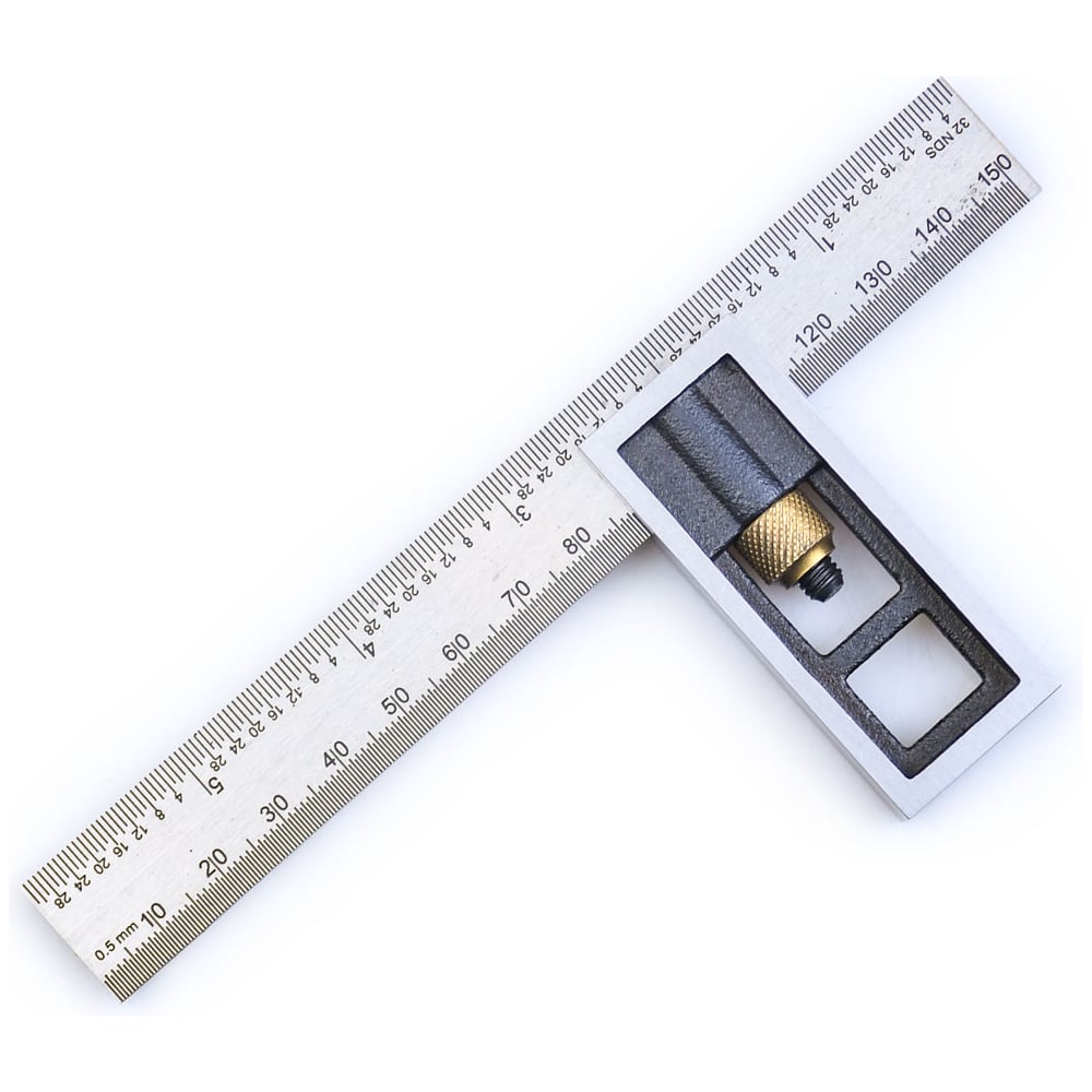 Изображение товара Городской профессиональный угольник 150 мм с подвижной подошвой