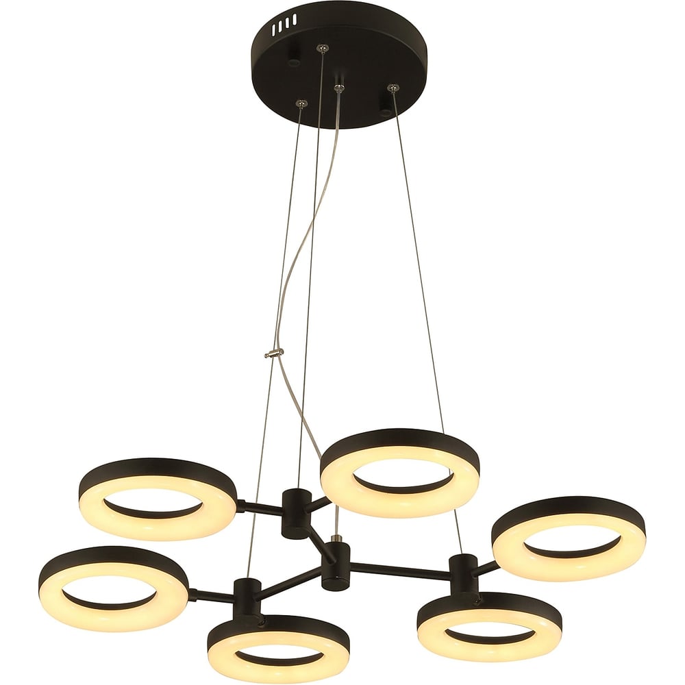 Изображение товара Светодиодный светильник Gerhort G61296/12BK с 6 лампами и мощностью 51 Вт