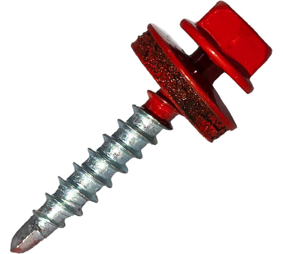 Изображение товара Кровельный саморез Rizzel 4,8x35 RAL 3020 сверло №1, 3000 шт 00000327616