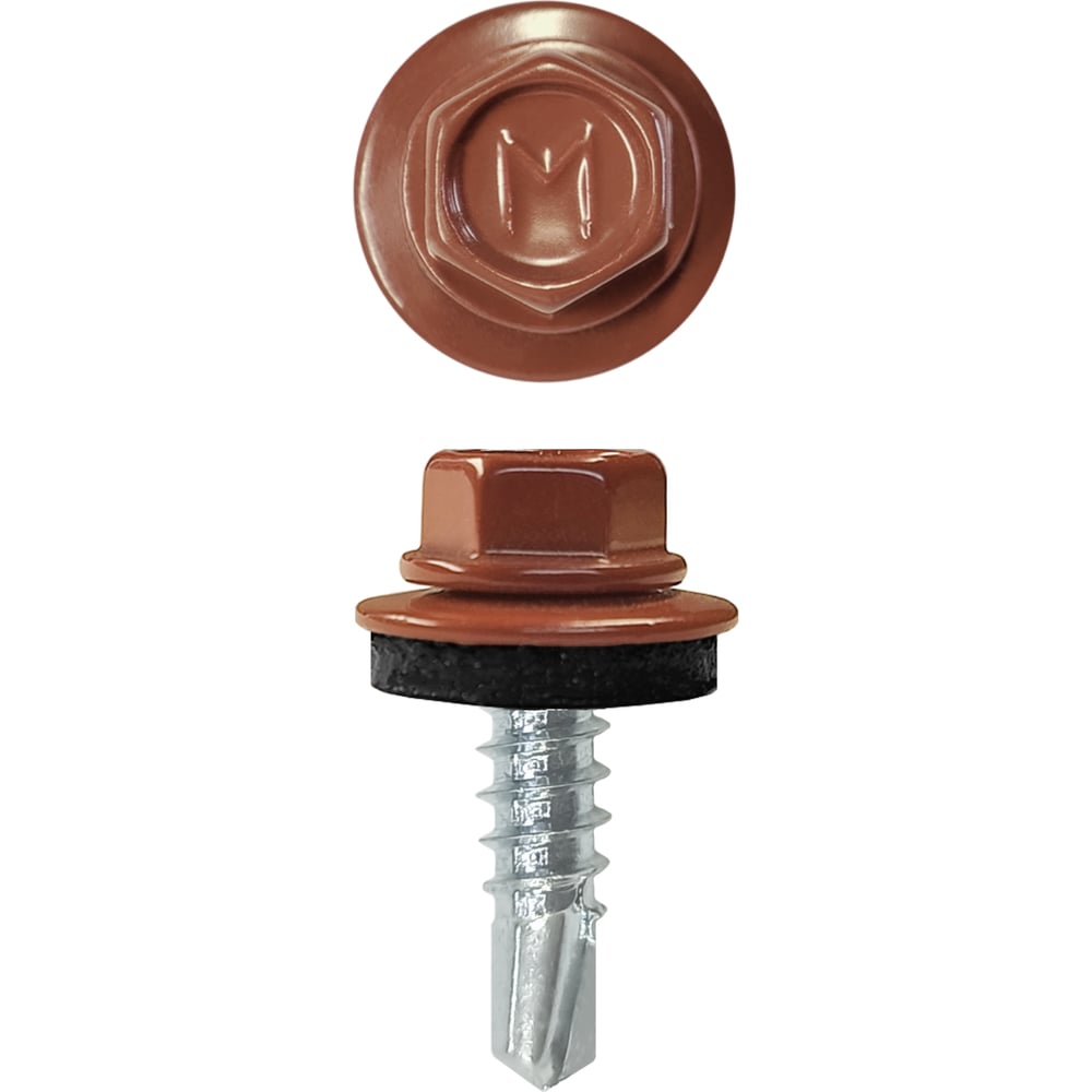 Изображение товара Кровельный саморез Rizzel 4,8x35 RAL 8029 сверло №1 250 шт