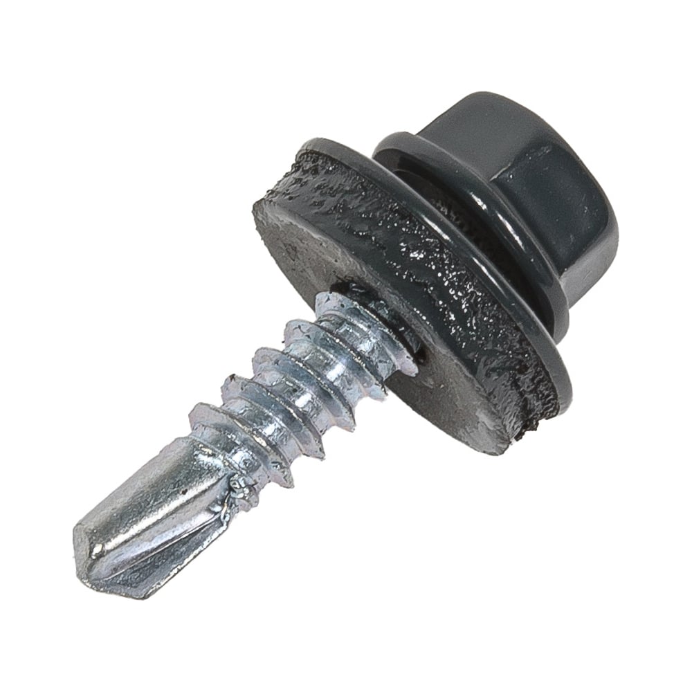 Изображение товара Кровельный саморез Rizzel 4,8x35 RAL 7016 для деревянных оснований