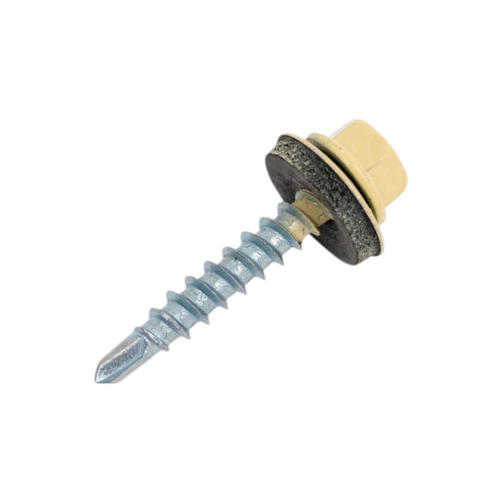 Изображение товара Кровельный саморез Rizzel 4,8x50 RAL 1014 сверло №1, 150 шт