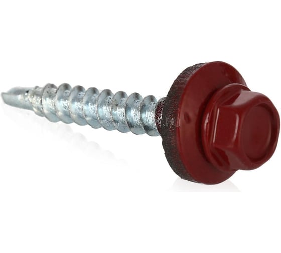 Изображение товара Кровельный саморез Rizzel 4,8x19 RAL 3011 сверло №2, 400 шт 00000336126