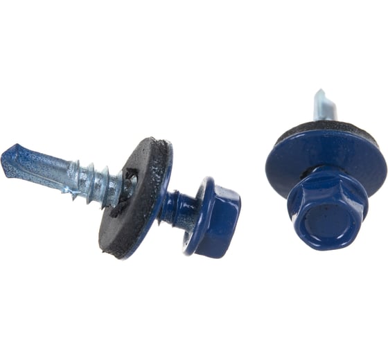 Изображение товара Кровельный саморез Rizzel 4,8x19 RAL 5002 сверло №2, 5000 шт 00000335964