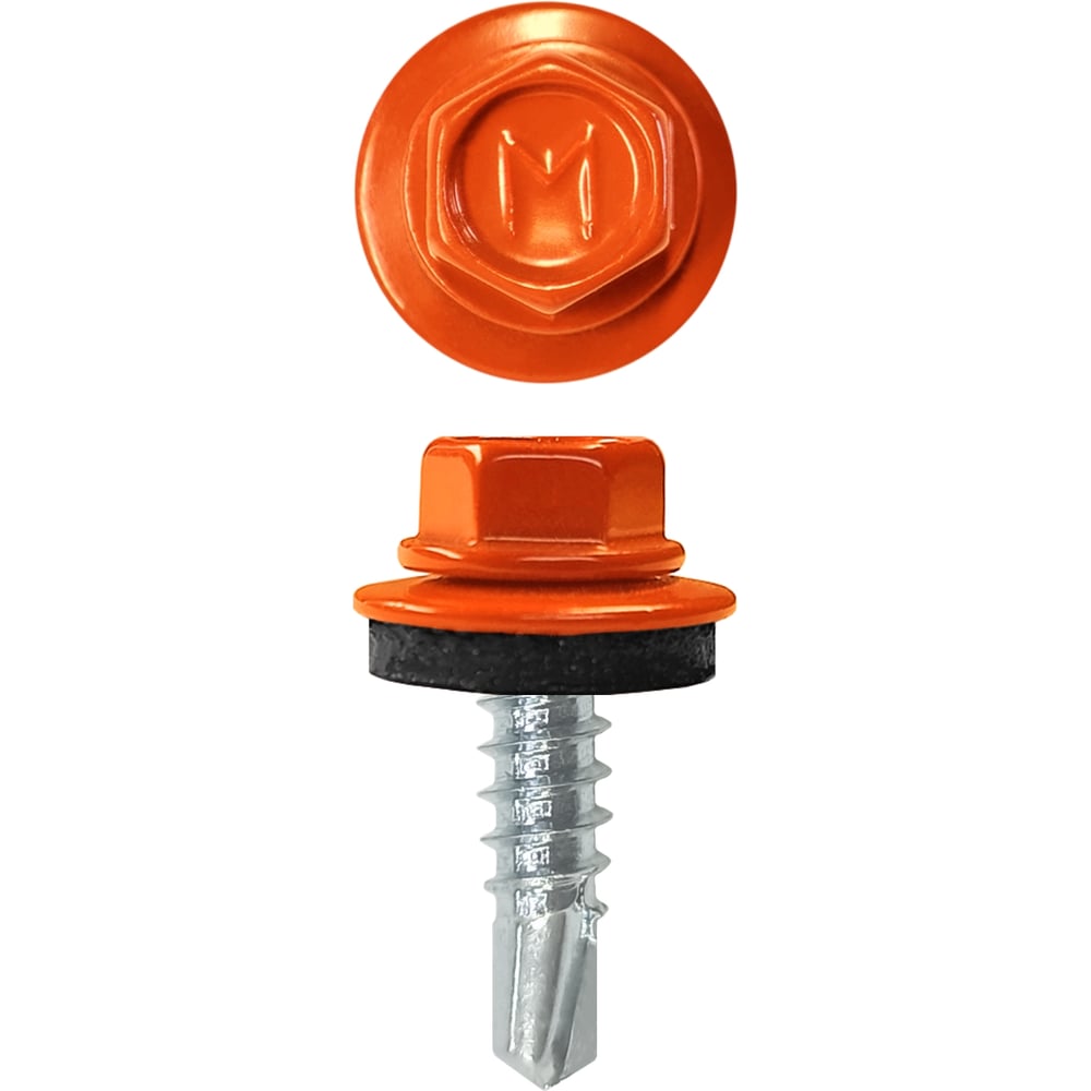 Изображение товара Кровельный саморез Rizzel 4 8x19 RAL 2004 сверло №2 5000 шт