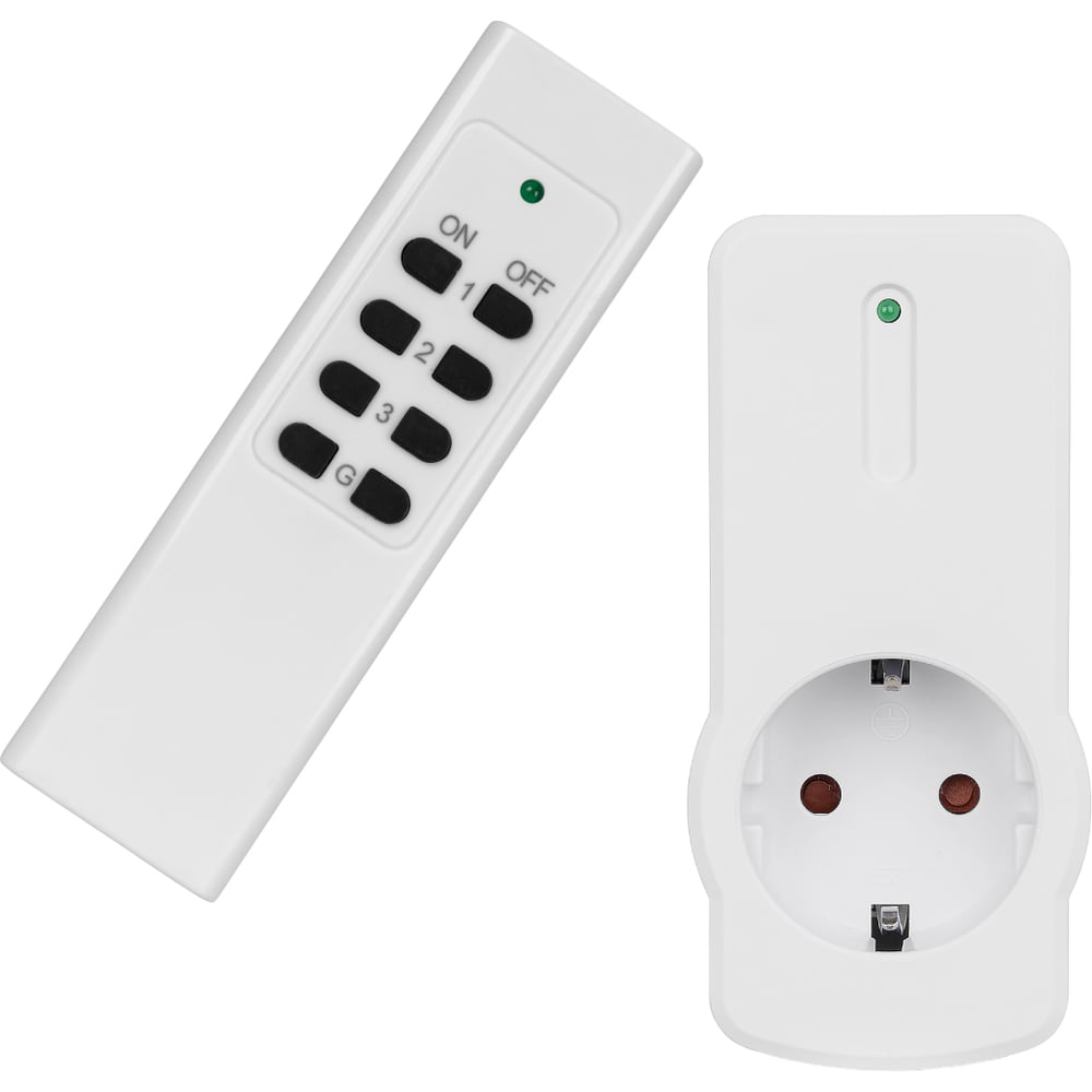 Изображение товара Комплект для беспроводного управления розетками с пультом TDM ПУЗ 1 шт