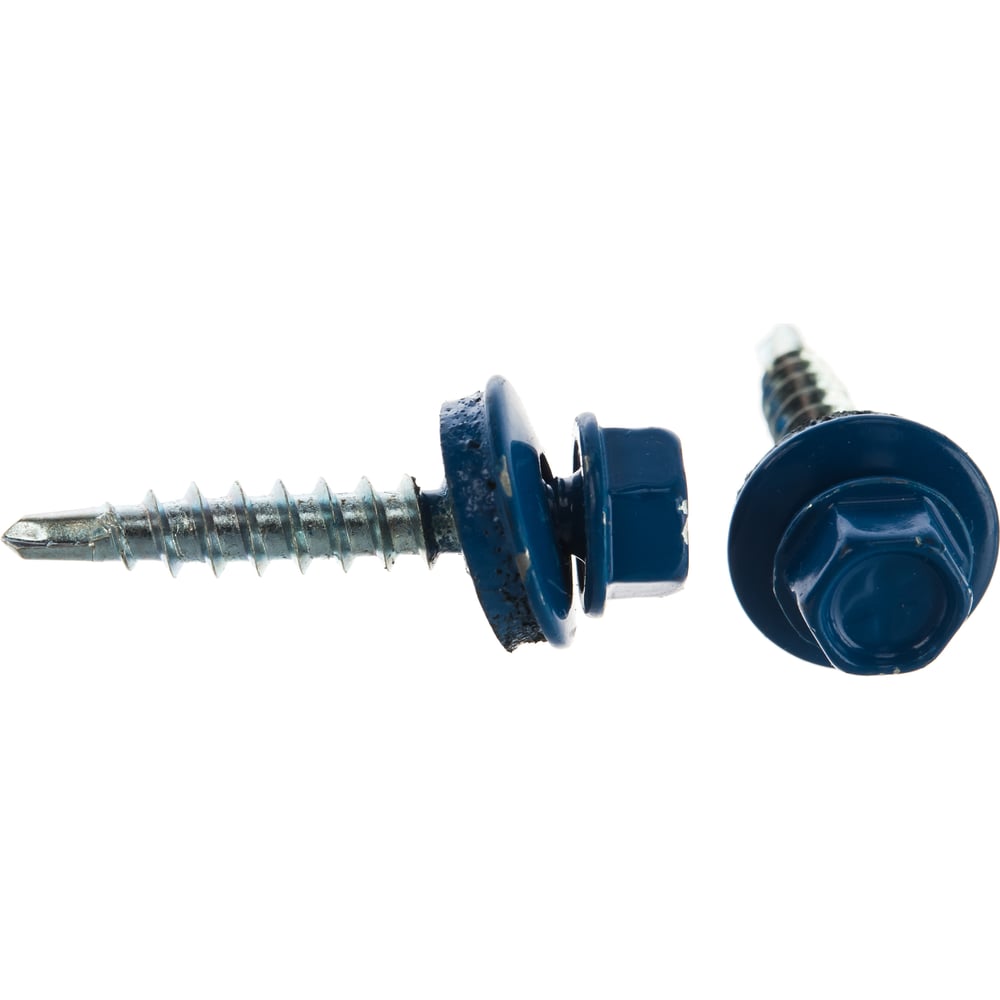 Изображение товара Кровельный саморез Rizzel 4,8x29 RAL 5005, 3500 шт, оцинкованный