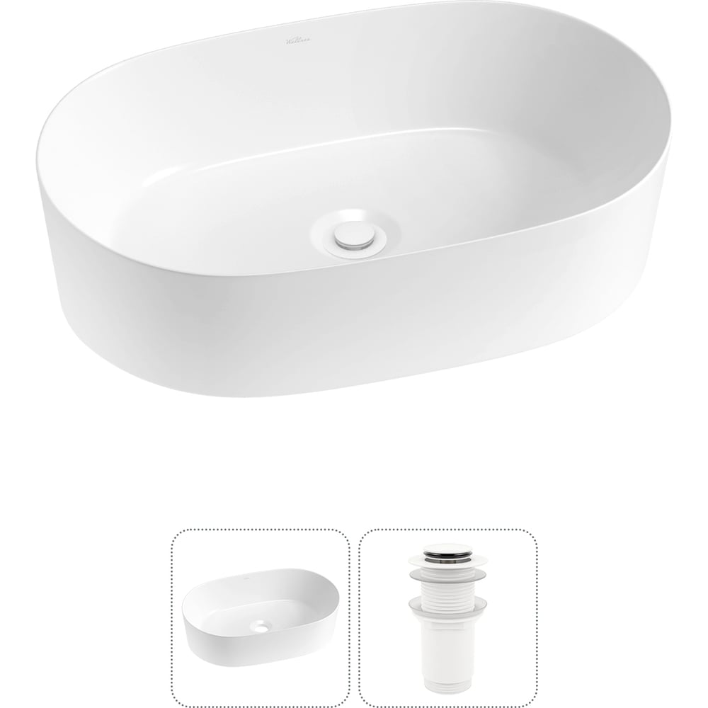 Изображение товара Набор Wellsee 2 в 1 Saint-Germain накладная раковина 56x37 см 20214990R