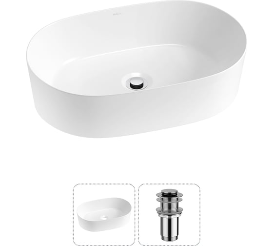 Изображение товара Набор Wellsee 2 в 1 Saint-Germain накладная раковина 56x37 см 20214987R