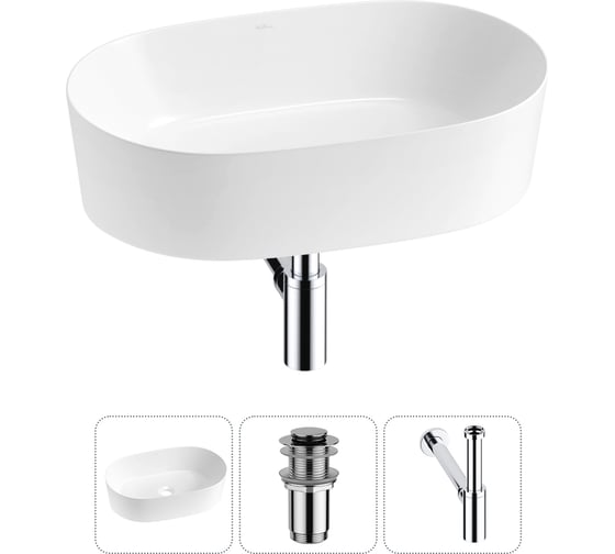 Изображение товара Набор Wellsee 3 в 1 Saint-Germain накладная раковина 56x37 см 20214991R