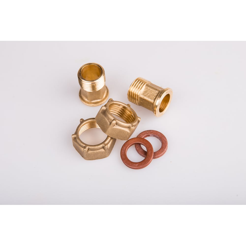 Изображение товара Присоединильный комплект для водосчетчика ITELMA Ду=15 монтаж 080/110 с ограничителем