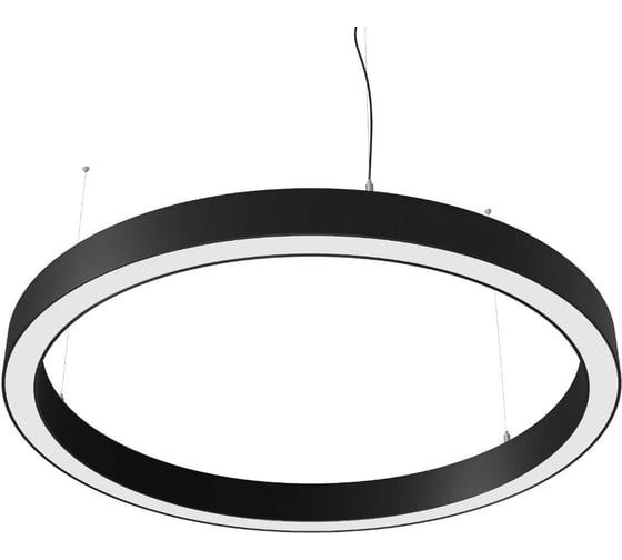 Изображение товара Подвесной светильник ВСЕСВЕТОДИОДЫ Hoop 85Вт, D1000x60, 4000К, черный, IP42 vs-ds-Hoop-D1000x60-80w-4k-b-p