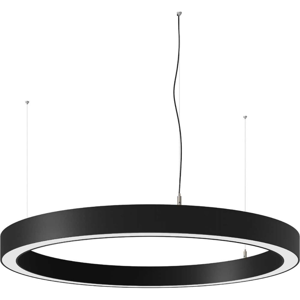 Изображение товара Подвесной светильник Hoop 100Вт, 120 см, IP42, черный, современные LED светильники