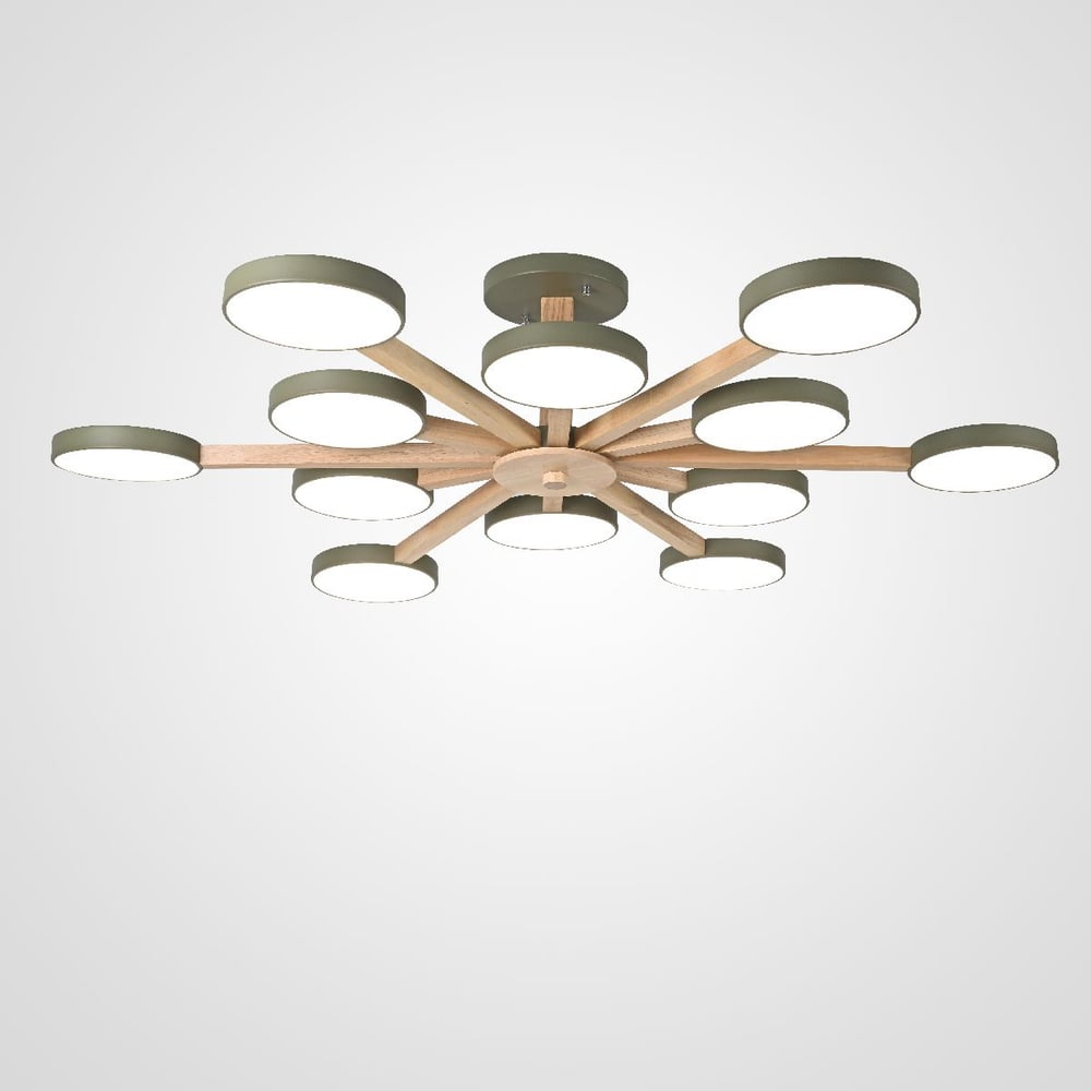 Изображение товара Потолочный светильник IMPERIUMLOFT TURNA L12 Khaki с регулировкой цвета